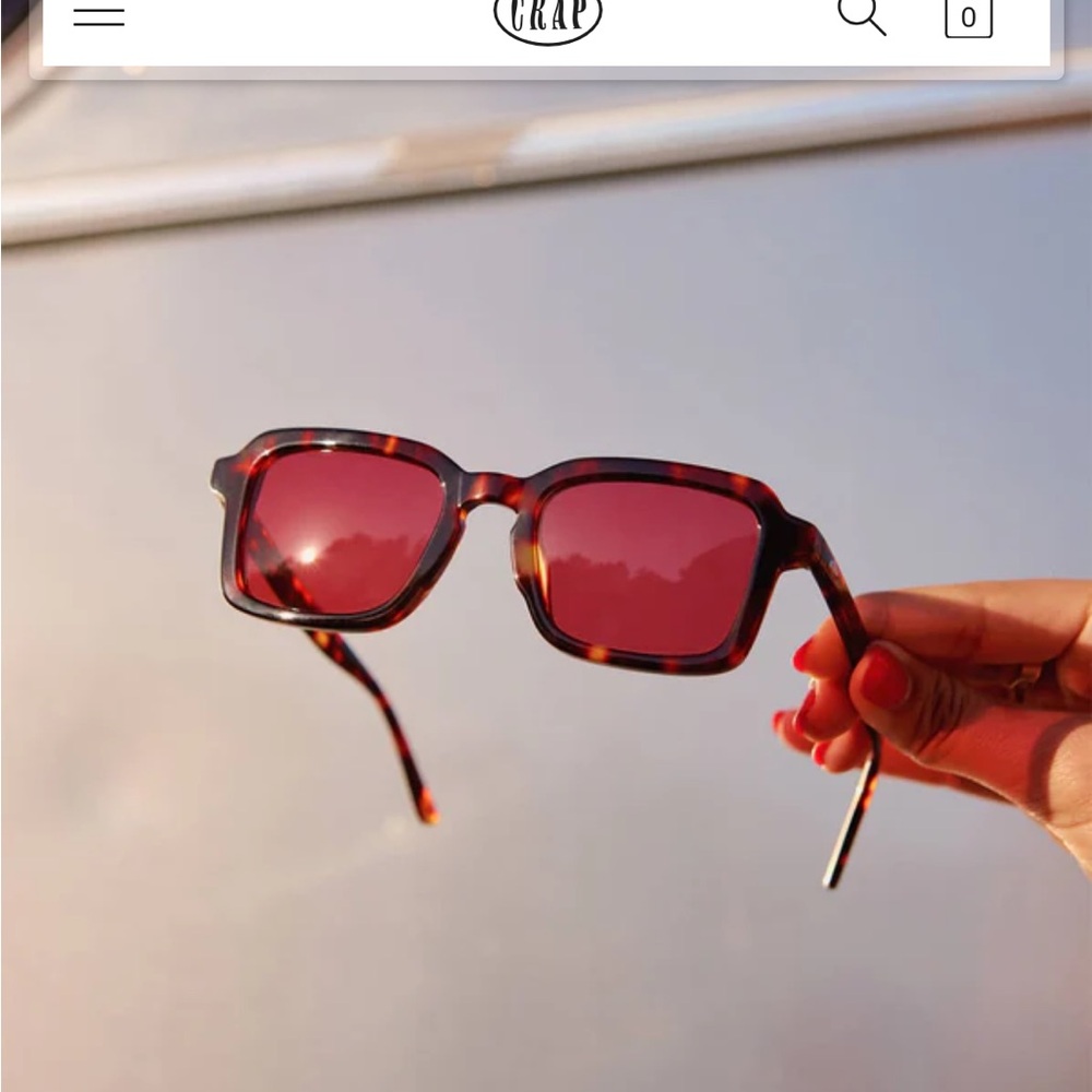 Heavy Tropix - Deep rose/Dark Tortoise Bio by Crap Eyewear
